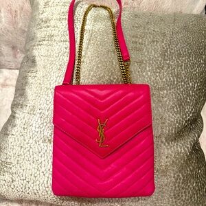 YSL Pink Chain Wallet